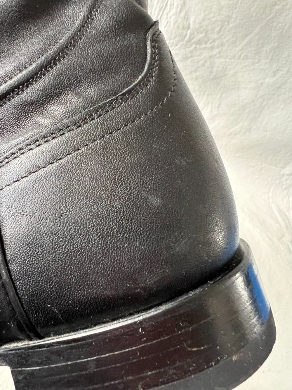 Tecovas boots Earl Roper midnight black leather pull on mens 11 EE wide western - Picture 12 of 13